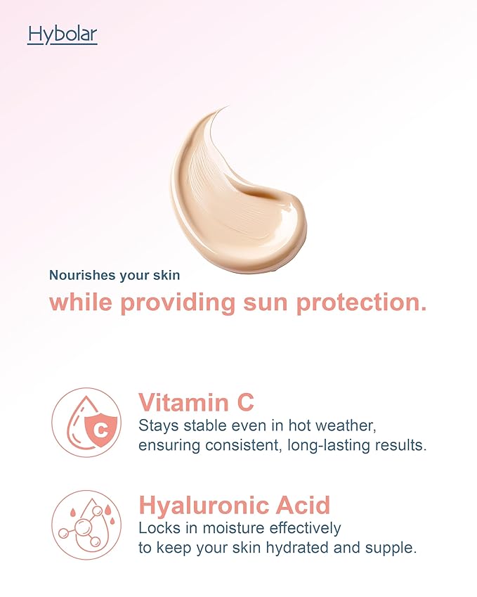 Tinted Mineral Face Sunscreen SPF 50 Broad Spectrum Non-Comedogenic with Vitamin C Skin Moisturizer for Sensitive Skin &amp Kids