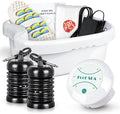 Ionic Foot Detox Machine Portable Ionic Detox Bath Cleanse Spa Machine with Massager Roller for Plantar Fasciitis Relaxing Foot Detox Spa At Home