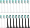 8Pcs Replacement Brush Heads Compatible for HX3/HX6/HX9 Toothbrush HX6064(12 White 8 Black)