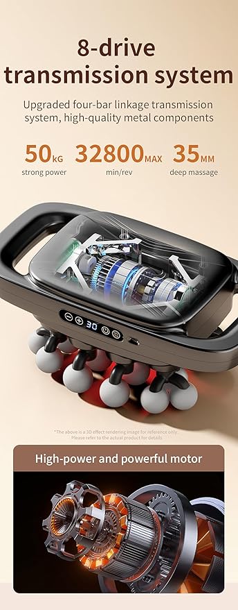 20-Head Massage Gun Set Deep Tissue Percussion Massager with 3 Modes &amp 30 IntensitiesQuiet Muscle Massage Gun for BackShoulders Legs Foot Body Muscle Pain Relief Ideal Gifts (20-Head)