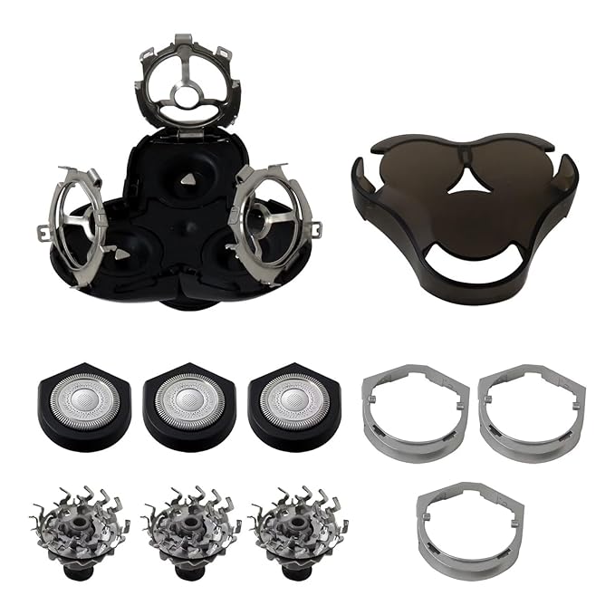 RQ12 Complete Replacement Shaver Head Assembly for Phi-lipss No-relcoo RQ12 1250X 1255X 1260X 1280X 1290X 8000X S9000