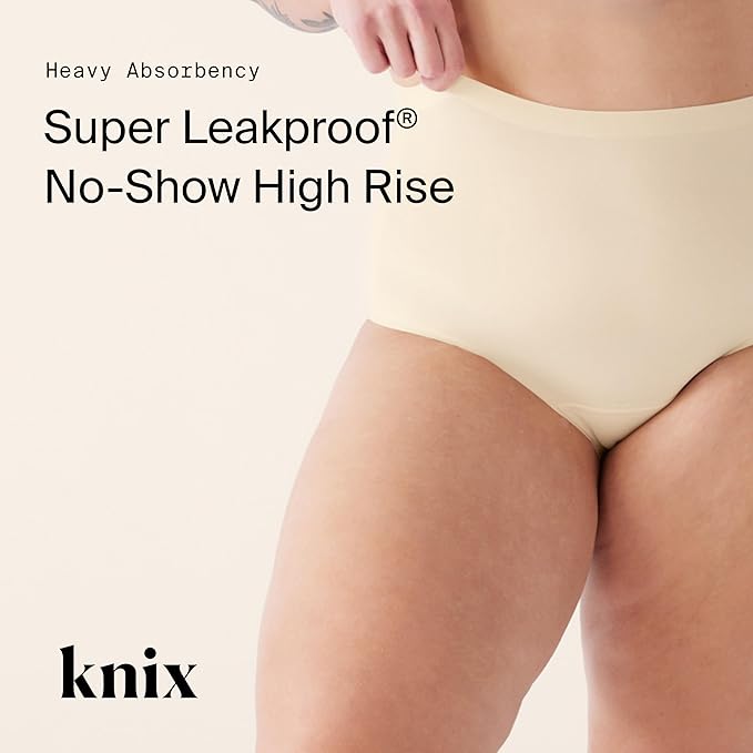 KNIX Super Leakproof High Rise Period Underwear for Women Machine Washable Reusable (1 Pack)