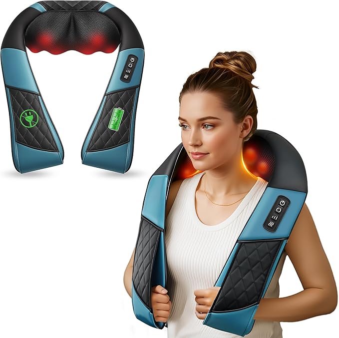 COMFIER Shiatsu Full Back Massager &amp Cordless Neck Massager