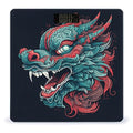 Dragon Head Pattern Scale for Body Weight Anti-Slip Tempered Glass Digital Bathroom Scales Clear LCD Display Weighing Scale Safe Rounded Corners Smart Scales