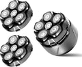 HUMMINGBIRD MK3 Stealth Electric Head Shaver - 6 Blade Electric Razors for Men Cordless USB-C Rechargeable Waterproof Head Shaver with Two Additional Magnetic Replacement Blades