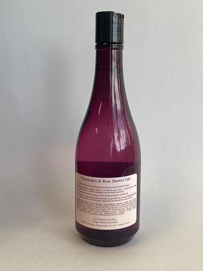Keyano Aromatics Champagne and Rose Shower Gel 12 oz.