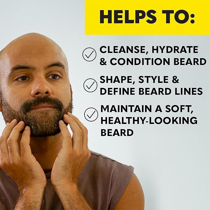 The Beard Club Beard Kit for Men - Grooming &amp Care Kit - Cedar &amp Sandalwood Oil Cedar Balm Shampoo Brush Comb Trimming Scissors Straight Edge Razor - Gift Set