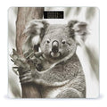 Koala Bathroom Scale Automatic Power On/Off Body Scales LCD Backlight Display Square Digital Scale Rounded Corners Bathroom Scales for Home Bedrooms