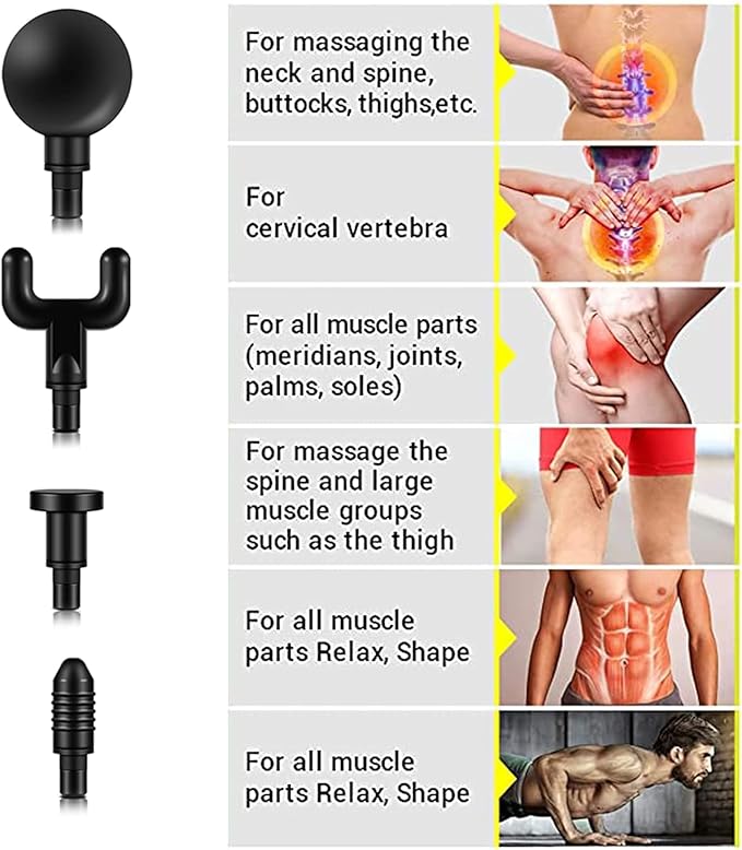 Massage Gun Muscle Massage Gun for Athletes Handheld Electric Deep Tissue Back Massager Percussion Massage Device for Pain Relief (Green)