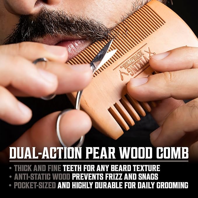 Viking Revolution - Ultimate Beard Kit - Beard Grooming Kit with Beard Brush Beard Comb Beard Balm Beard Oil Beard &amp Moustache Scissors - Gifts for Men