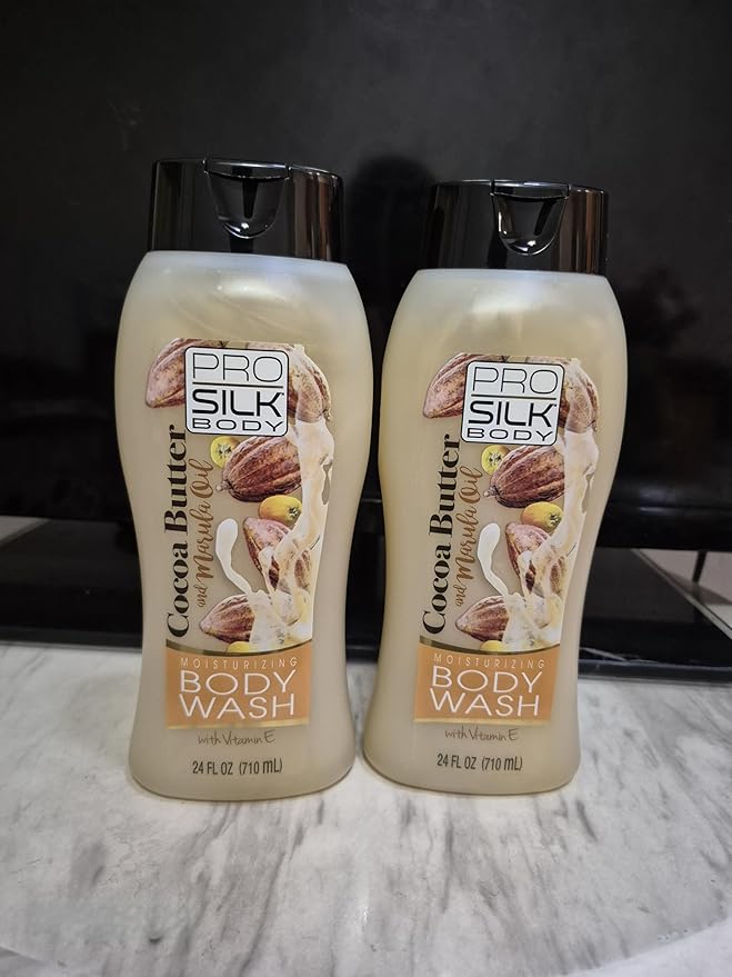 ProSilky Body Moisturizing Body Wash with Shea Butter Cocoa Butter and Vitamin E 24 fl oz