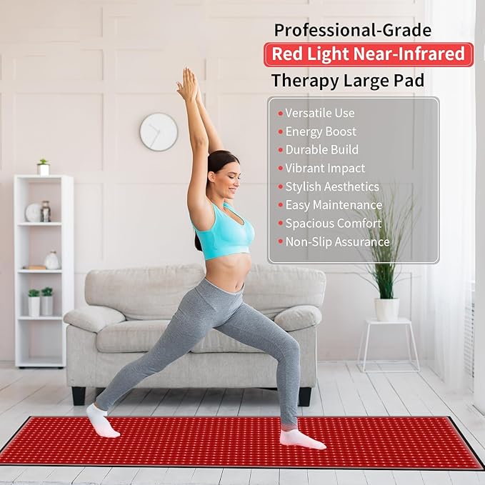Red Light Therapy Mat for Body Pain ReliefRed Light Therapy Blanket 1280 LEDs Red Near Infrared 660nm 850nm Full Body Pad 71x 31 Large Red Light Therapy Pad