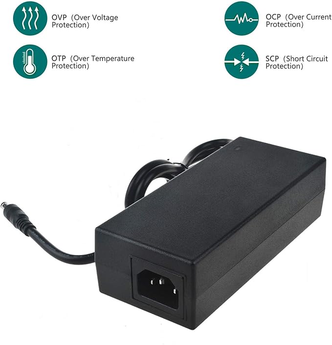 SLLEA 24V AC/DC Adapter for Cozyma Power-Leg CMF-620 Leg Calf Foot Massager Air Compression Pressure CMF-650 MSIP-REI-RAN-CMF650 Peach Thermal Achilles Tendon CMF-640 Porte 24Vdc Power Supply PSU…
