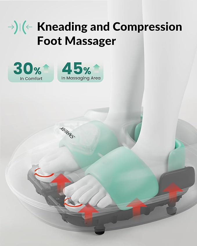 Snailax Shiatsu Neck Massager and Foot Massager