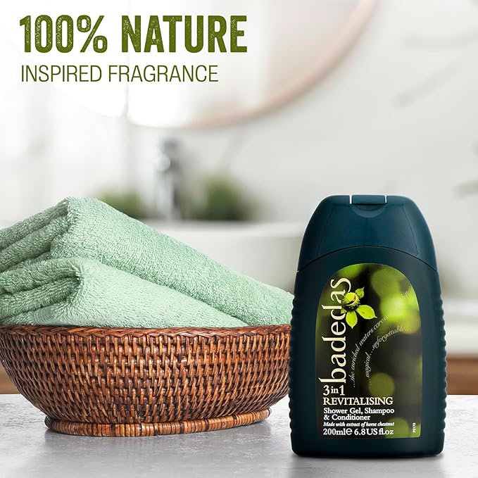 Badedas Revitalising Shower Gel Shampoo &amp Conditioner 200ml (PACK OF 6)