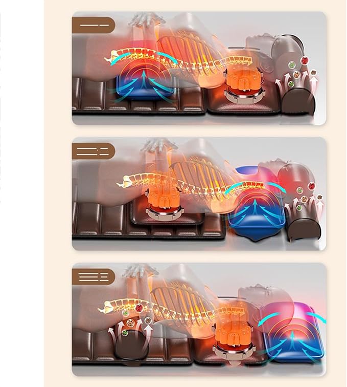 Full Body Massage Mat with Heat 20 Neck Shiatsu Kneading Massage Heads9 Modes and 9 Adjustable Force Electric Heated Massage Chair Back Pad for Neck Back Lumbar Leg Calf Muscle Relaxation