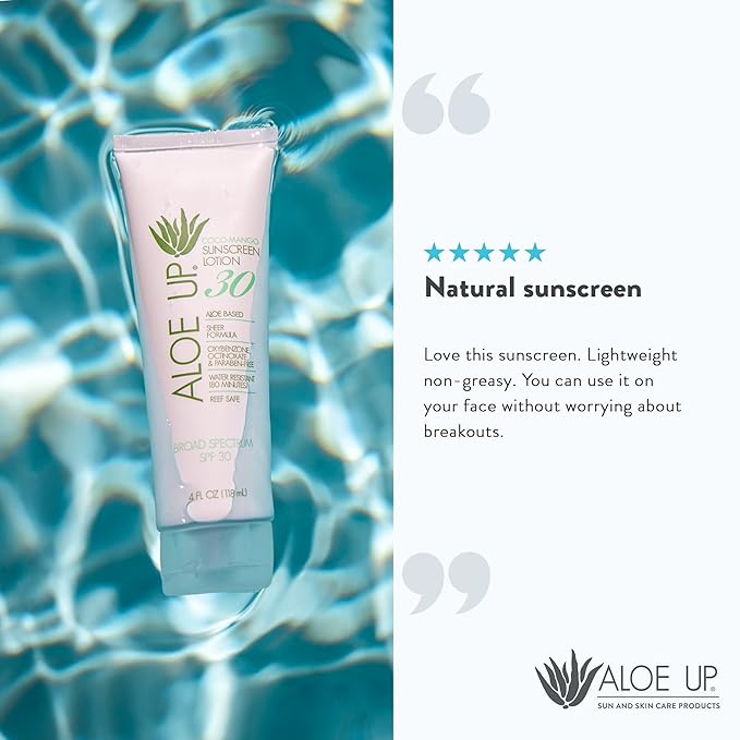 Aloe Up White Collection Sunscreen Spray SPF 50 White Collection Sunscreen Lotion SPF 30 After Sun Light Moisturizer and SPF 25 For the Face Daily Moisturizer Sunscreen - Suncare Bundle - 4 Items