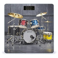 Cool Drum Set Scale for Body Weight Highly Accurate Digital Bathroom Body Scale Digital Bathroom Scales for People Anti-Slip Large LCD Display Smart Scales