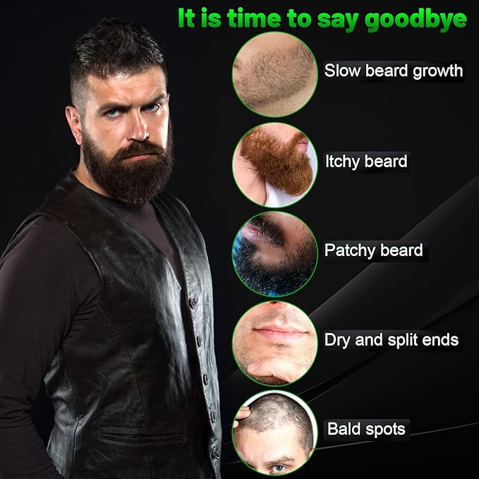 Beard Balm 2X Thickening Biotin with Castor Oil and Argan &amp Jojoba Oils Promotes Beard Growth Styles Strengthens &amp Softens Beards &amp Mustaches 2 Ounce Vanilla Cedar Orange | Thicke