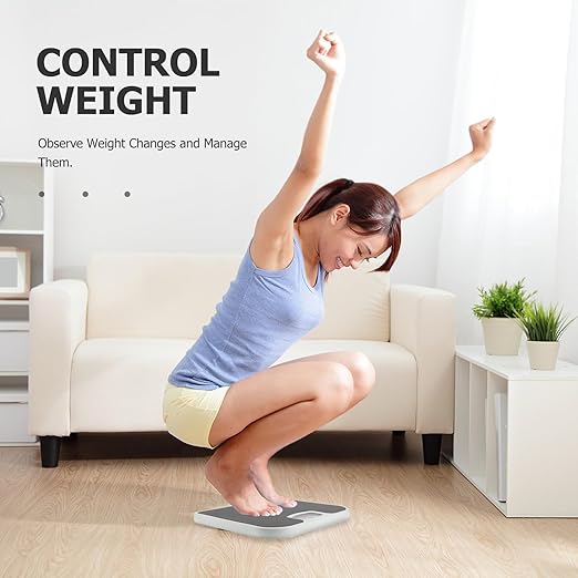 TEHAUX Mechanical Bathroom Scale Accurate Analog Dial Body Weight Scale Gray for Home Health Monitoring