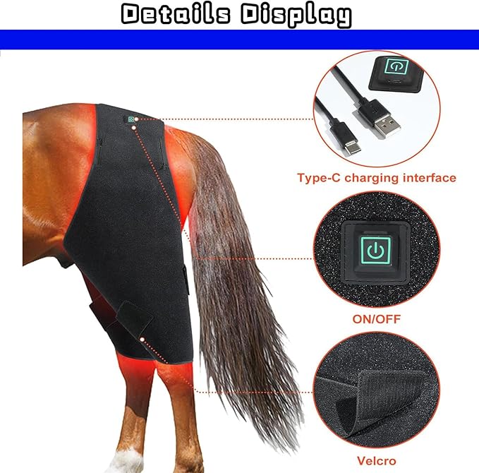 Horse Red Light Therapy EquipmentHorses Red &amp Infrared Light Therapy DeviceHorse Near Infrared Therapy WrapAlleviate Muscle and Joint Pain Caused by Vigorous Exercise in Horse Legs
