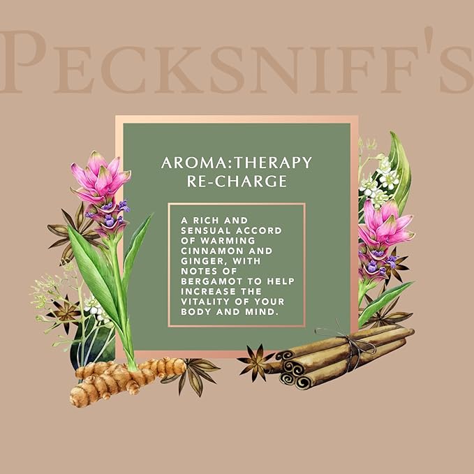 Pecksniff's Aroma:Therapy Re-Charge Bath Soak Decanter | 500ml/16.9 Fl Oz