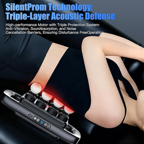 16 Head Massage Gun deep Tissue Percussion Muscle Massager with 16 Heads 3 Modes &amp 30 IntensitiesQuiet Handheld Massager for Back Neck Shoulder Legs Muscle Pain Relief