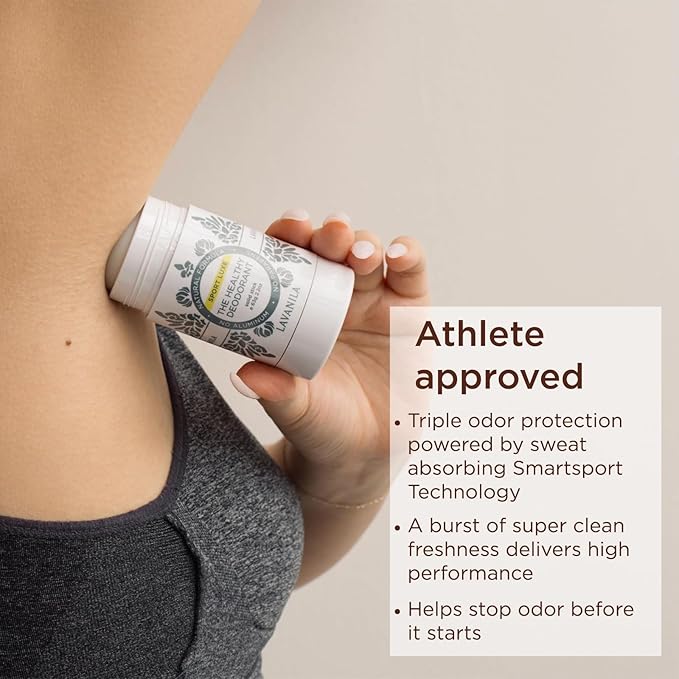 Lavanila Aluminum Free Natural Deodorant for Girls Vanilla Coconut + Sport Luxe (2oz Each) - The Healthy Deodorant - Solid Stick Vegan