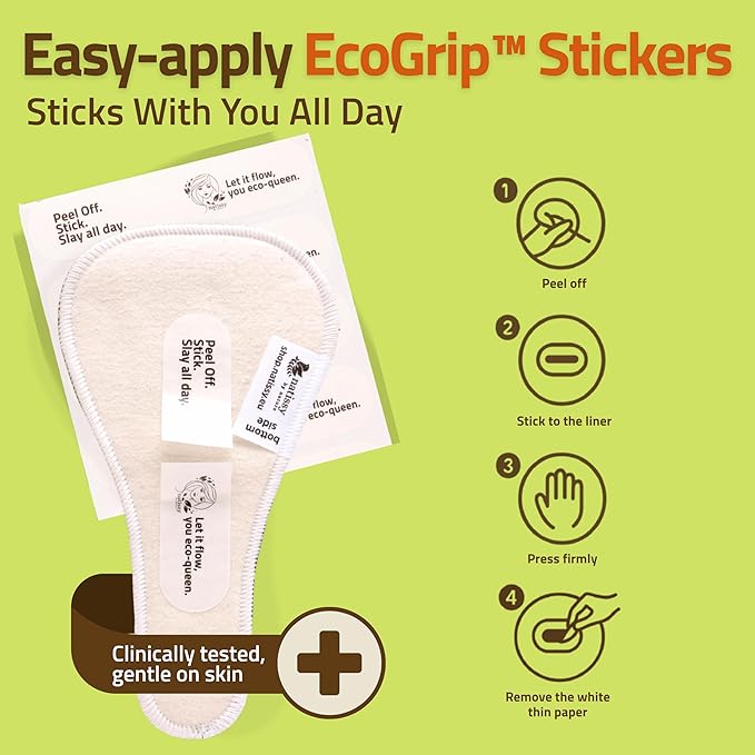 2-in-1 Wingless Reusable Panty Liners with Camel Concealer Toe (Thong 7 Pack) - Stay-Put Adhesive Strips – 100% Breathable Organic Cotton &amp High-Temp Washable Cloth - Secure All-Day Fit - Made in
