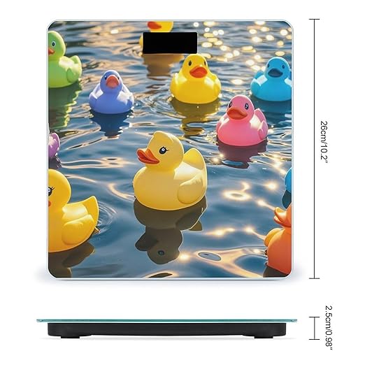 Rubber Ducks Smart Scale for Body Weight Accurate Bathroom Scale with LED Display Digital Weight Scales Weighing Machine High Precision Scales for Bath Home