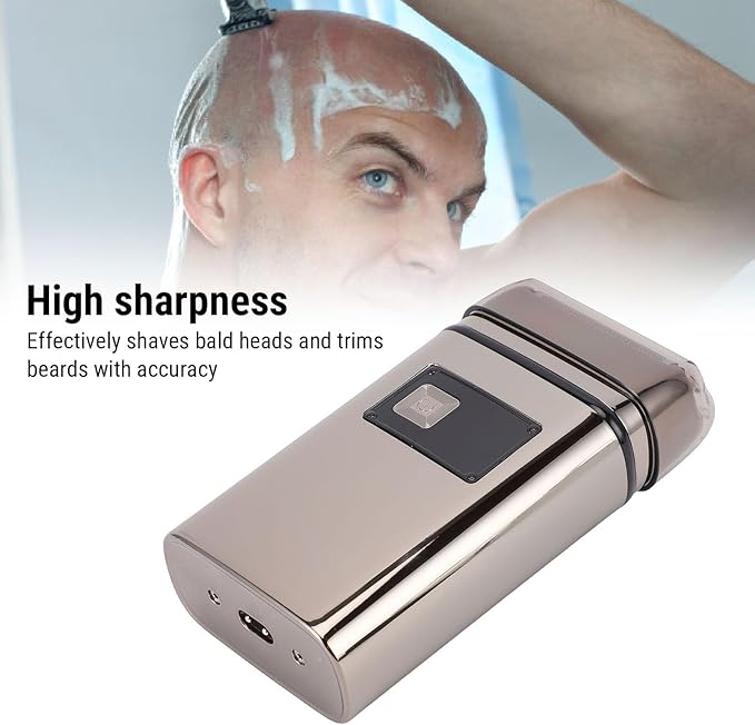 Men Beard Trimmer Washable Rechargeable Portable Pocket Electric Beard Clipper for Face Mustache for Travel
