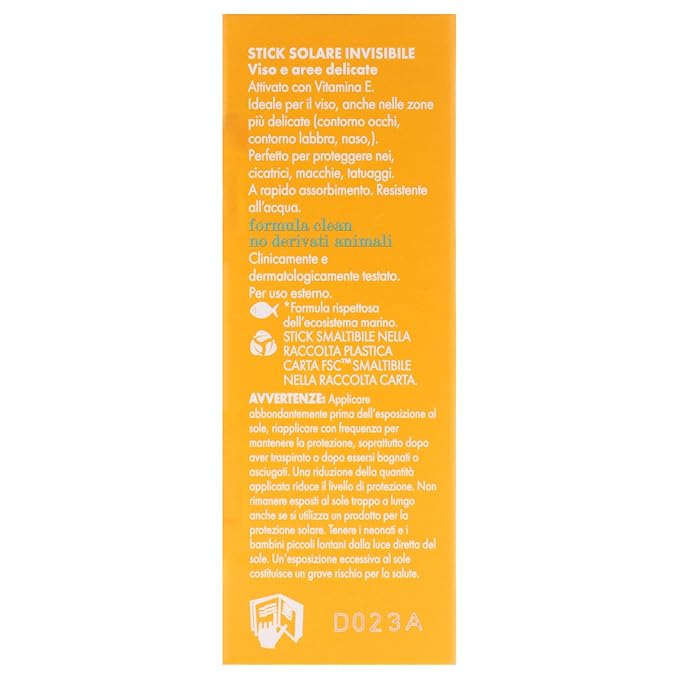 Invisible Sunscreen Stick SPF 50 Plus by Pupa Milano for Unisex - 0.4 oz Sunscreen