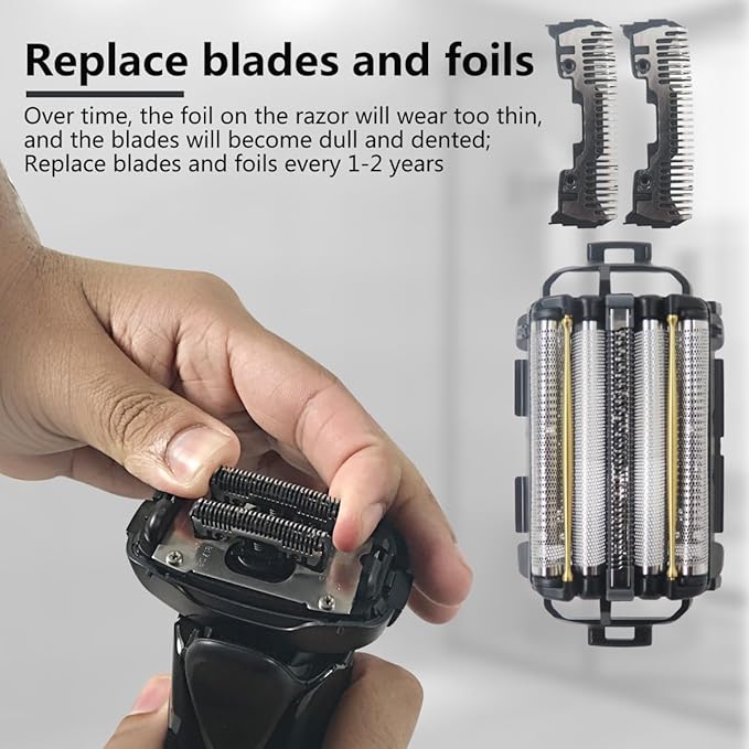 Performance Mens Shaver Head ES9038 Blade Replacement Fits for Panasonic ES-CLV9A ES-CLV9B ES-CLV9C ES-CLV9CX ES-CLV8A and Fit for ARC 5 Blade Shavers All Models(Replaces for ES9036)