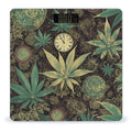 A Puff in Time Weed Marijuana Scale for Body Weight Safe Rounded Corners Tempered Glass Digital Bathroom Scale LED Display 400lb Capacity Weight Scales with High Precision Sensors