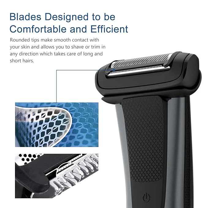 BG2000 Replacement Head for Philips Bodygroom 7000 Series (BG7040/42) Bodygroom 5000 blades Compatible With Philips Norelco Bodygroom 5000(BG5025/24) 3-pieces pack
