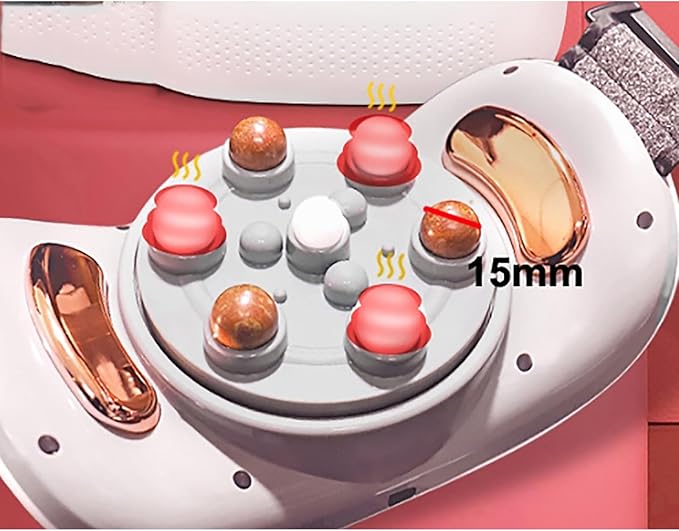 KEhtu BianStone Stomach Massager Electric Abdominal Kneader with 5 Modes and 3 Levels of Intensity 2000 MAh Long Battery Life Relief of Abdominal Back Neck and Leg Pains