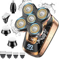 Head Shavers for Bald Men CHLANT Bald Head Shavers for Men Cordless RechargeableElectric Shavers Wet&ampDry Waterproof 5 in 1 Rotary Shaver Electric Razor Grooming Kits with Hair Clippers Beard Tri