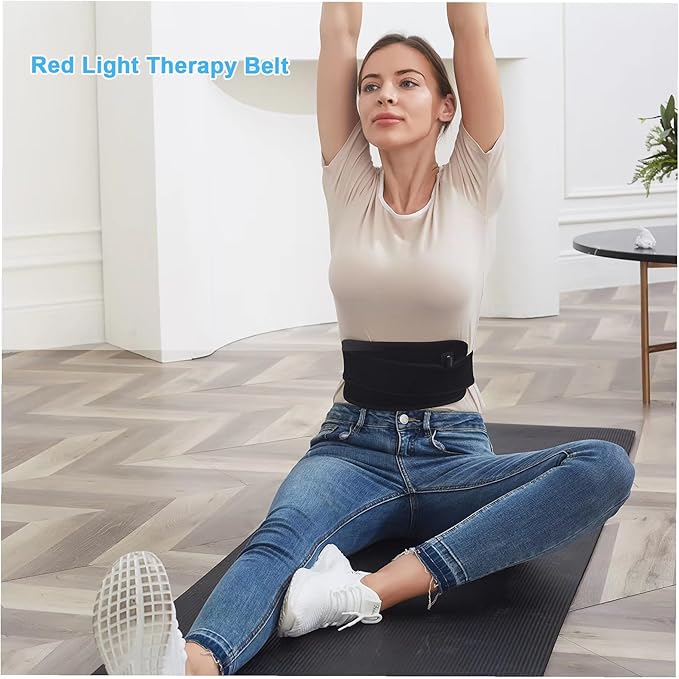 Red Light Therapy Belt CLMTAS Infrared Light Therapy Speed Healing with Controller Versatile Use Ideal Gift for Women Men