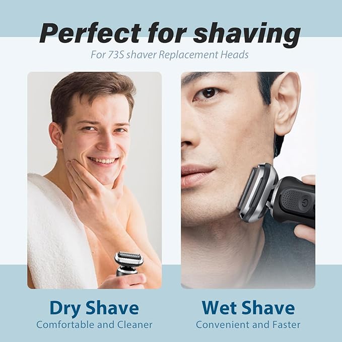 73S Replacement Shaver heads Compatible with Series 7 Replacement Headsuitable for 7020 7027 7071 7075 7085.