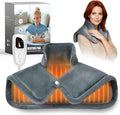 Weighted Heating Pad for Neck &amp Shoulders - 6 Heat Settings 4 Timers Auto Off - Electric Heating Pad for Back Pain Relief - Gift for Women/Men Mom/Dad Birthday Christmas