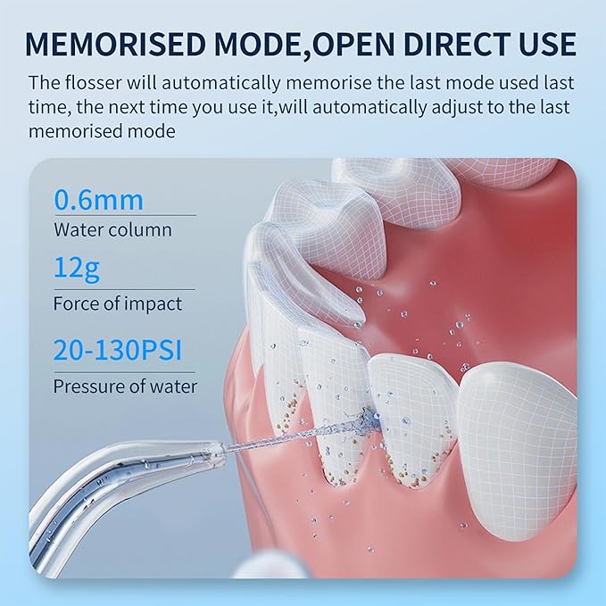 Hydro Advance 2.0 | Cordless Water Flosser for Teeth Cleaning | 0.6mm Precision Jet | 4 Pressure Modes | 320ml Tank IPX7 Waterproof | 4 Nozzles (Black)