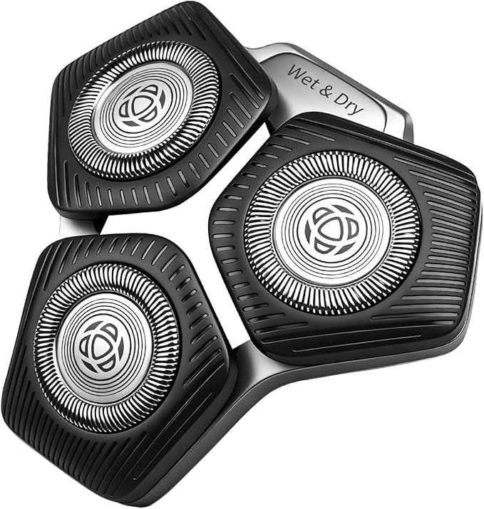 SH71/50 Replacement Shaving Heads Compatible with Phili*s Series S5000 (S5XXX) &amp S7000 (S7XXX) Shavers-Fits SH60/70 SH70/70 Models (Black-1pc)
