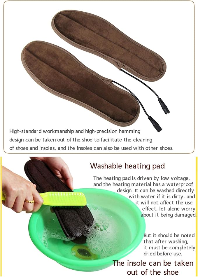 USB Foot Warmer Electric Foot Warmer Men Women Heated Booties Slipper Heating Shoes Warmer Plush Shoes for Feet Cold Relief Winter for Bed Office DormitoryFemale Purple 27(38~39)