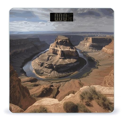 Grand Canyon Arizona Weight Scale Digital Electronic Scales Bathroom Scale Larg LCD Backlight Display High Precision MeasurementsTempered Glass