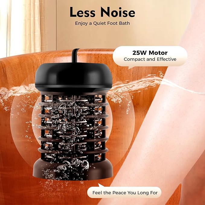 Ionic Detox Foot Bath Machine for Home &amp Spa – Portable Foot Spa Ion Cleanse with Timer ABS/Plastic Design Auto Shutoff – Relieve Stress Improve Sleep Boost Immunity (110-220V 30-Min Session)