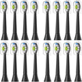 12-16pcs Replacement Toothbrush HeadsCompatible for with Soft Electric Brush Head 4100 6500 6100 7500 5(8White 8Black)