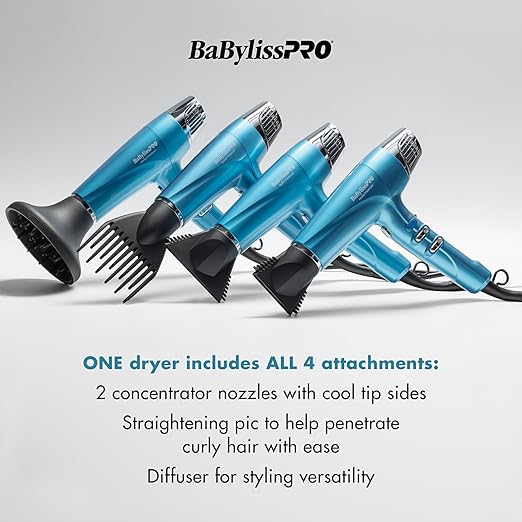 Nano Titanium Hair Dryer Professional 1875-Watt Blow Dryer Lightweight Ionic Technology Dries Hair Faster with Less Frizz