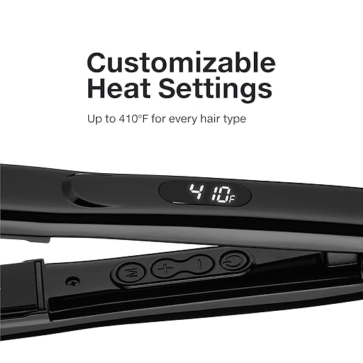 Paul Mitchell Style+ 1 Ceramic Flat Iron Adjustable Heat Settings for Straightening + Curling