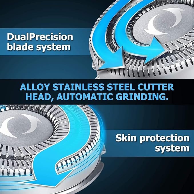 Ear and Nose Hair Trimmer Clipper - Professional Painless Eyebrow and Facial Hair Trimmer for Men and Women Rechargeable Waterproof Dual Edge Blades for Easy Cleansing
