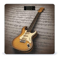 Note Guitar Bathroom Scale Large LCD Backlight Display Digital Scale Rounded Corners Body Scales Automatic Power On/Off Bathroom Scales for Home Bedrooms
